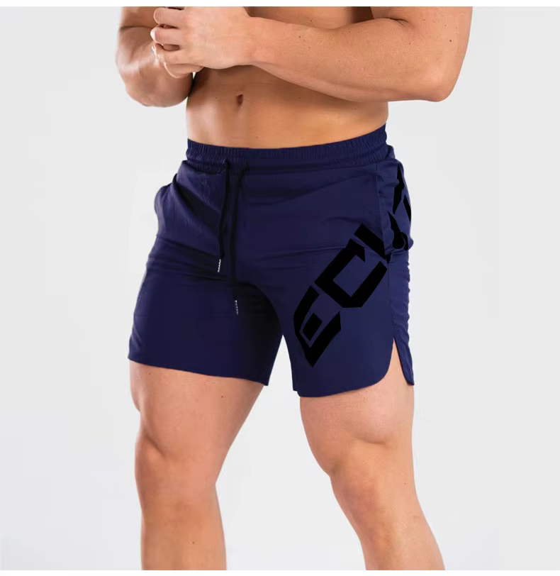 Short de plage décontracté pour homme, séchage rapide, grande lettre imprimée, short de musculation,