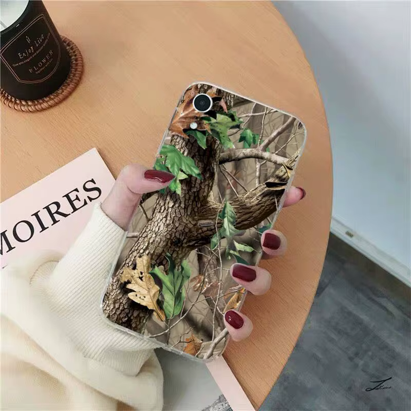 Realtree-Coque de téléphone en poly pour iPhone, Real Tree Camo, 11, 12, 13, Mini Pro, XS, MAX, 8, 7