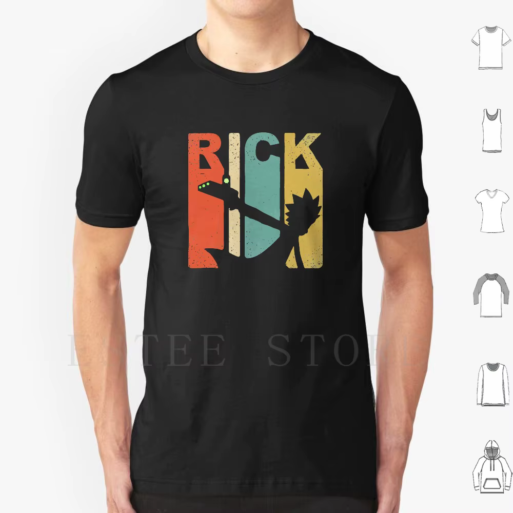 Vintage Rick Sanchez 90s et 80s Style t-shirt bricolage grande taille 100% coton adulte natation adu