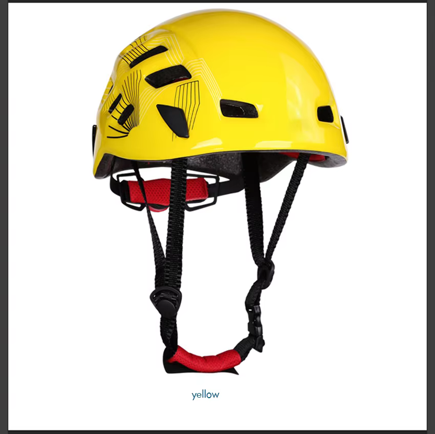 Casque ventilé pour le travail recommandé, casque d'escalade réglable, casque de sécurité, mousse EP
