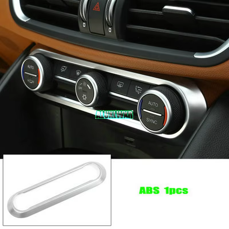 Accessoires de garniture de voiture pour Alfa Romeo Giulia Stelvio 2017 2018, cadre central de régla
