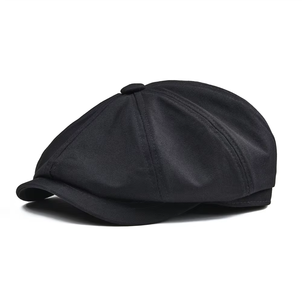 Casquette Gavroche BOTVELA en Coton Sergé pour Homme, Chapeau à Huit Panneaux pour Femme, Casquettes