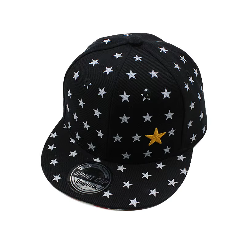 Casquette Hip Hop pour enfants, casquette de baseball réglable pour garçons et filles, snapback étoi