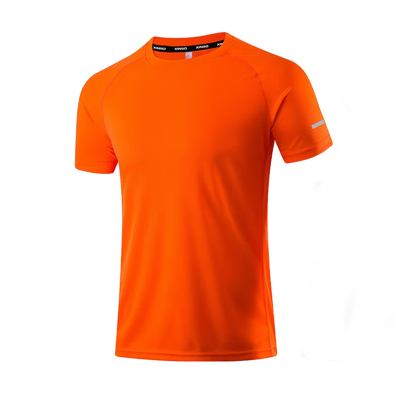 T-shirt de sport en polyester pour hommes, vêtements de sport, coupe couvertes, vêtements de sport, 
