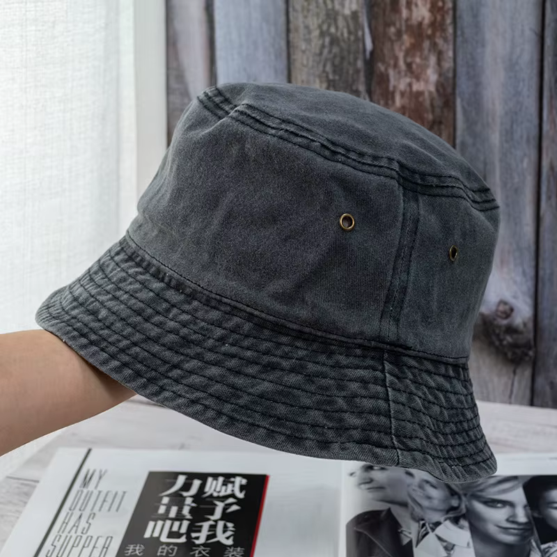 Nouveau unisexe seau chapeau mode lavé Denim casquette Design hommes Panama chapeaux femmes été en p