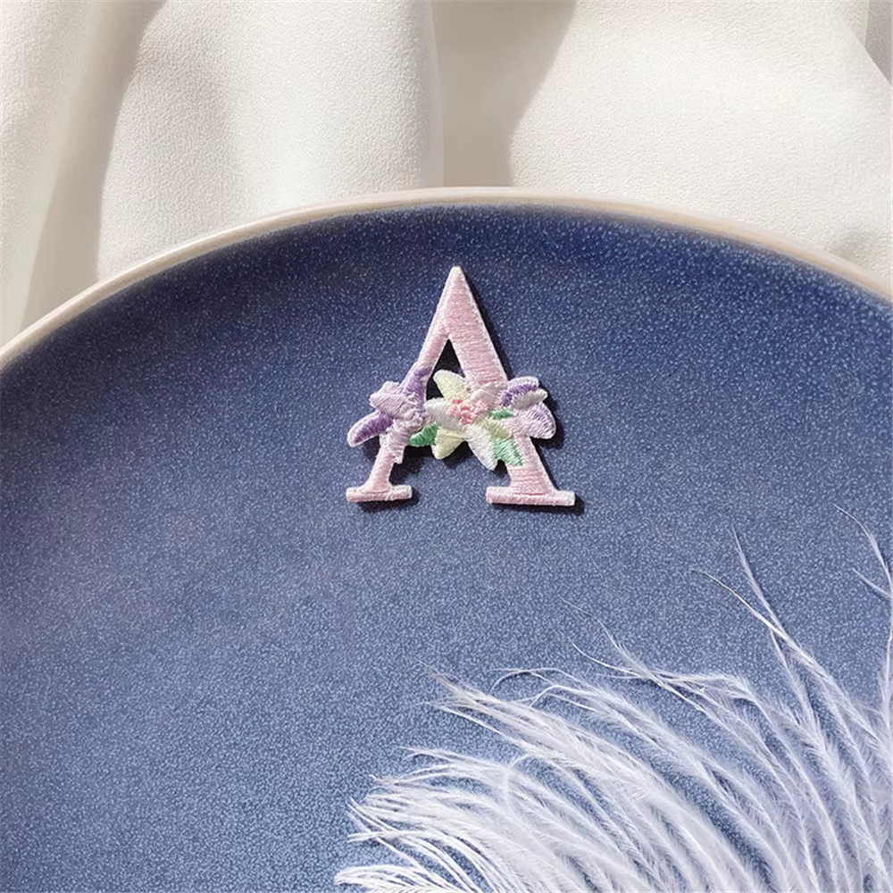 Patch de lettres mignonnes pour vêtements, appliques de jeans, autocollants en tissu thermocollants,