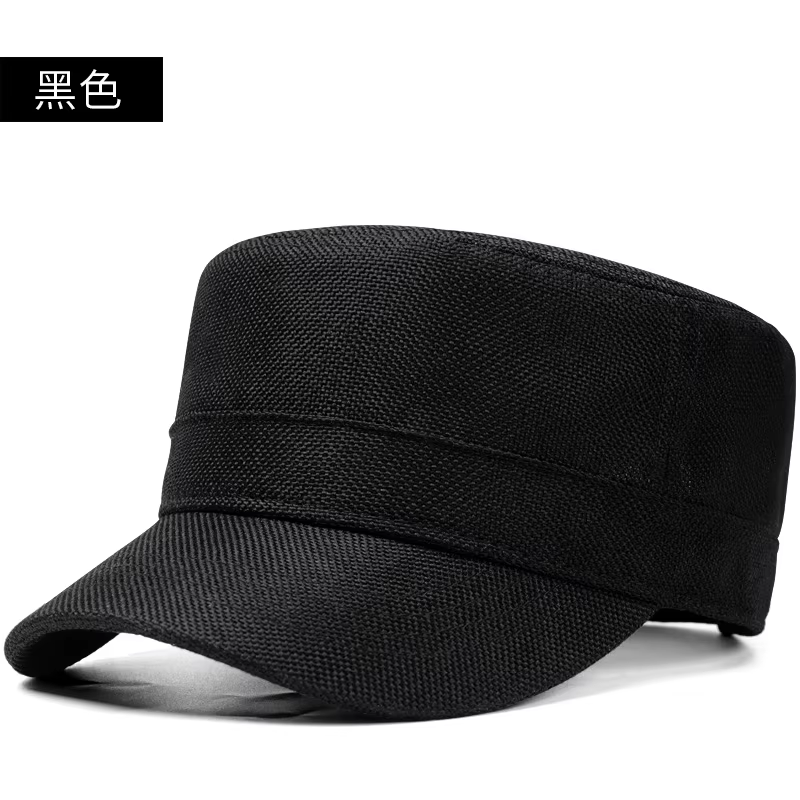 Casquette plate de l'armée pour hommes, grande tête, grande taille, en Faux lin, grande taille, chap