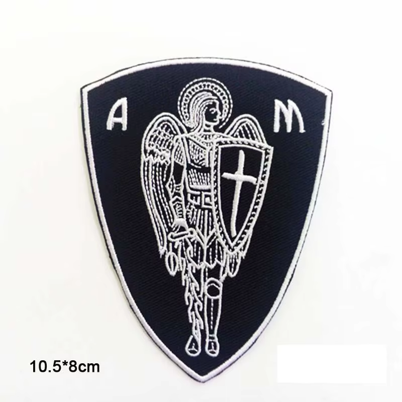 Assassin ARCHANGEL ST.MICHAEL croix christienne fer sur vêtements brodés Patch pour vêtements autoco