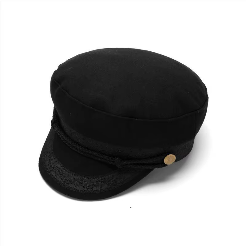 Grande tête hommes surdimensionné grand ajusté chapeau de cadet femmes laine armée chapeau plat papa