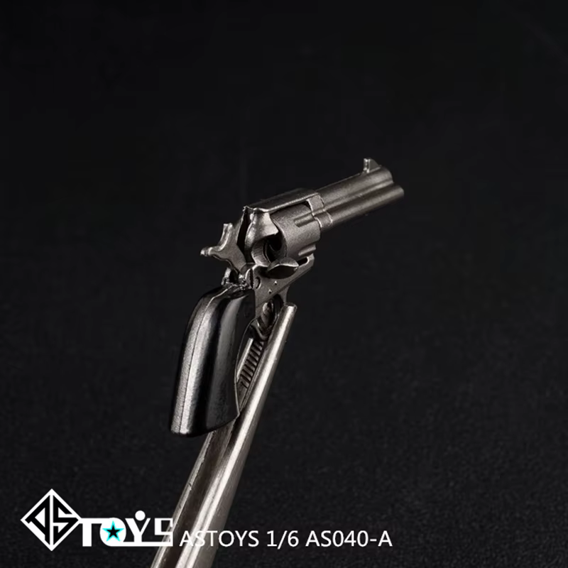 Accessoire de soldat AS040 Colt, pistolet Revolver, modèle d'arme, couleur noir/argent/or pour poupé