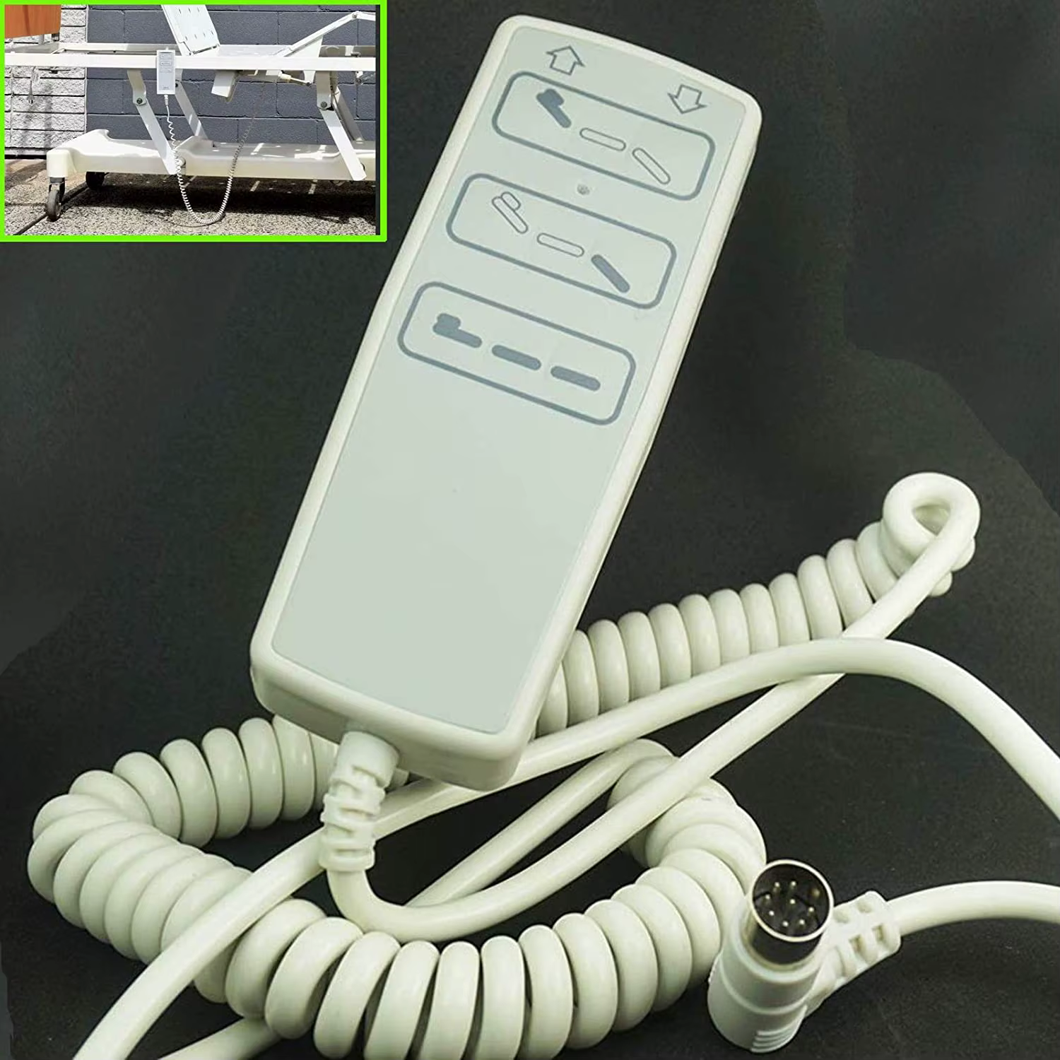 Contrôleur de suspension électrique complet pour lit d'hôpital, combiné à commande manuelle, lit d'e