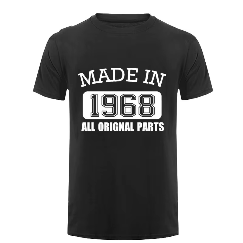T-Shirt pour homme, fait en 1968 avec toutes les pièces originales, 50 ans de vie, 50e anniversaire