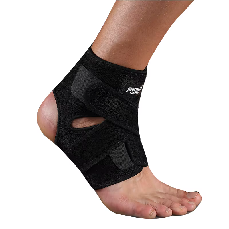 JINGBA SUPPORT 1 pièces attelle de cheville à Compression réglable Support de protection sport prote