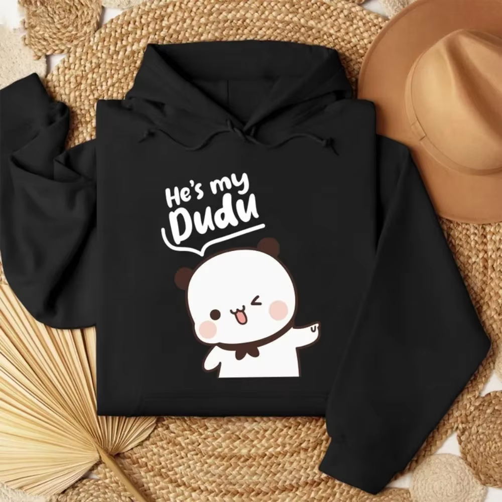 Sweat-shirts assortis Bubu Dudu Bear pour couple, tenue décontractée pour lui et elle, tenues mignon