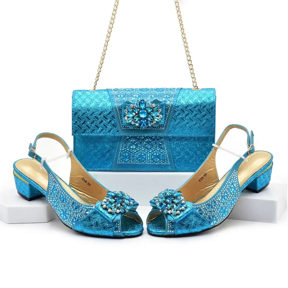 Nouveauté : Ensemble chaussures et sac orange, chaussures de créateur de luxe pour femmes, chaussure