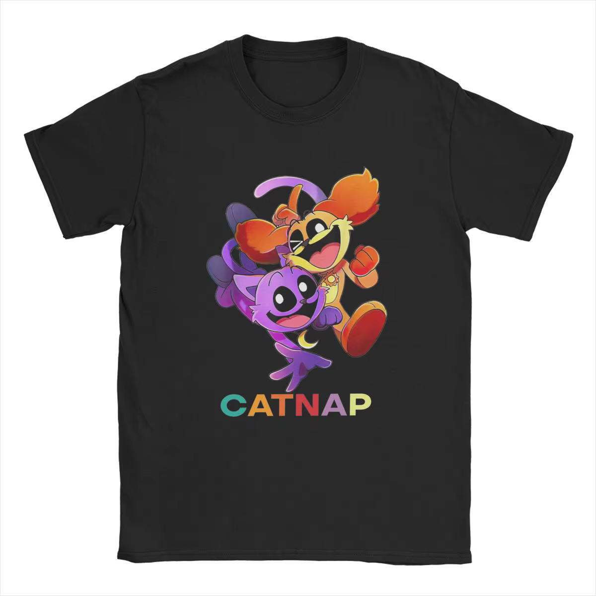 T-Shirt à Manches Courtes et Col Ras du Cou pour Homme, Dessin Animé, 100% Coton