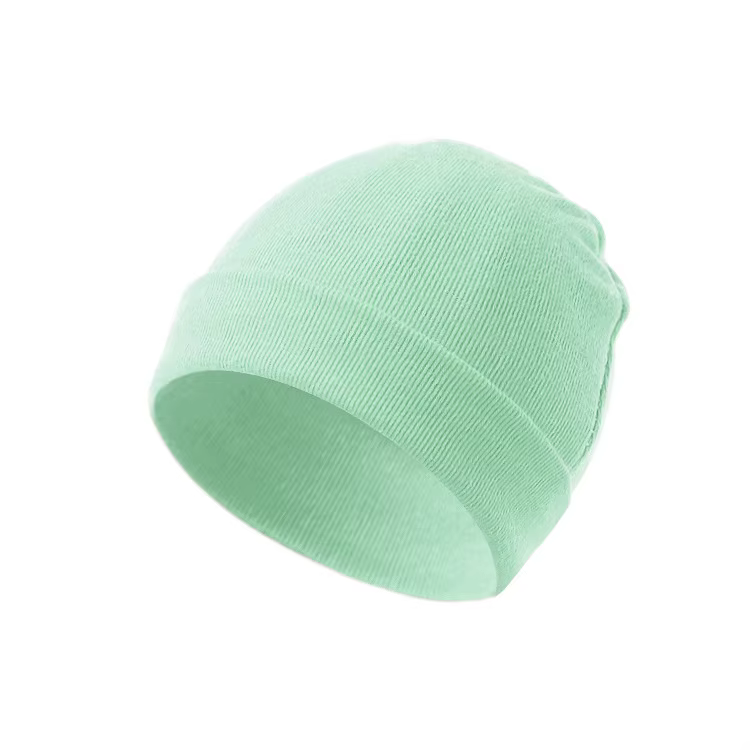 31 couleurs, 100% coton, bonnet pour enfants de 0 à 6 mois, couleur unie, garçon fille, bonnet en tr