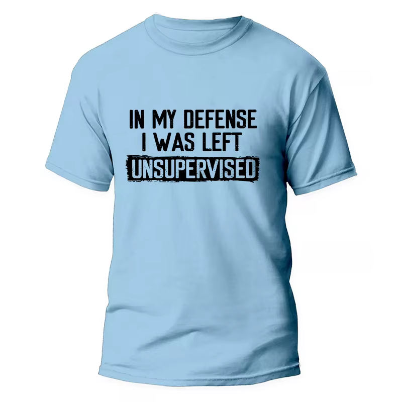 T-shirt drôle à manches courtes pour hommes, dans ma défense, j'étais des magasins, sans diplôme, hu