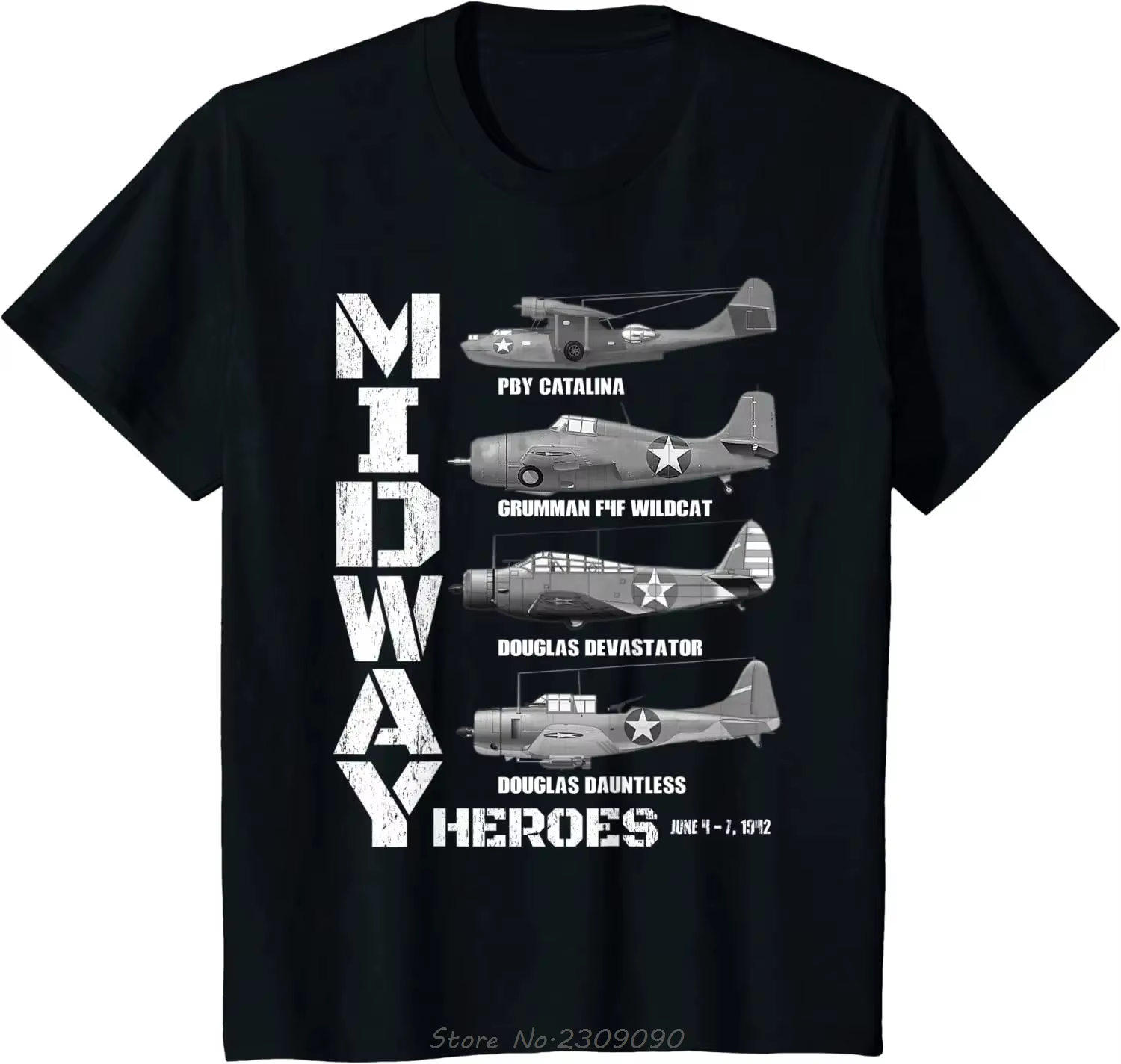 La bataille de l'avion de milieu voies repérage avions américains coton T-shirt décontracté unisexe 