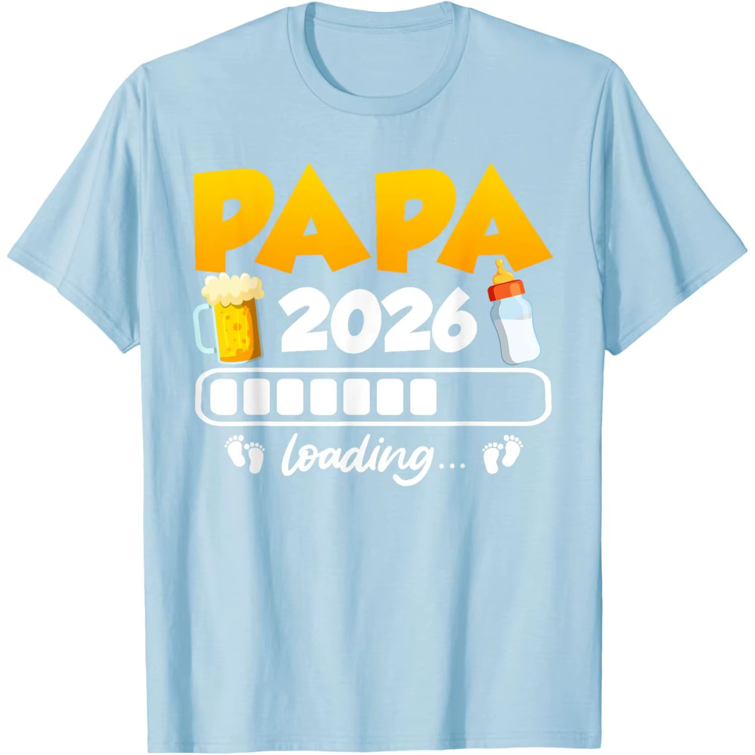 T-shirt graphique Papa Loading 2026, annonce de future paternité, cadeau amusant