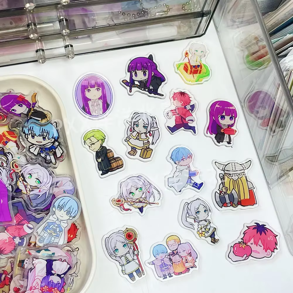 Frieren: Beyond 150.'s End Kawaii Acrylic Pieces, DIY Cartoon Animation, Peripheral PP réinitialisat
