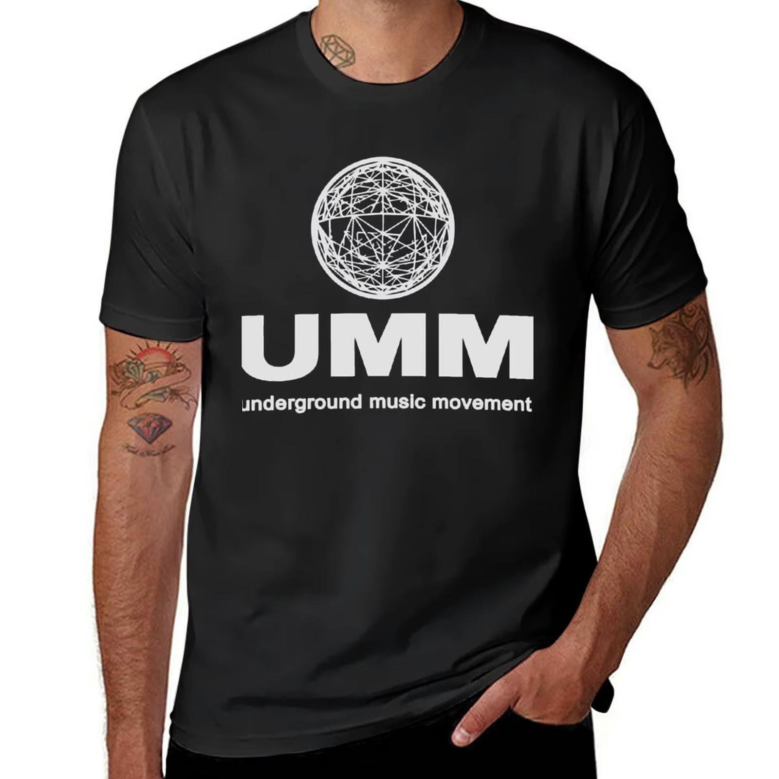T-shirt UMM-EDF Music Movement pour homme, sweat-shirt noir, designer, nouveau