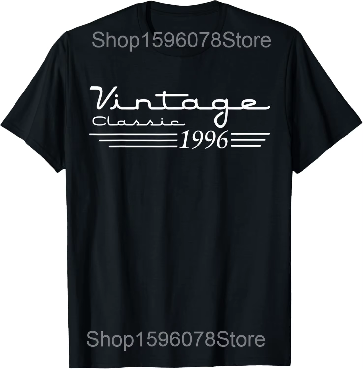 30e anniversaire Vintage né en 1996 30 ans B-day t-shirts hommes Humor Streetwear t-shirt à manches 