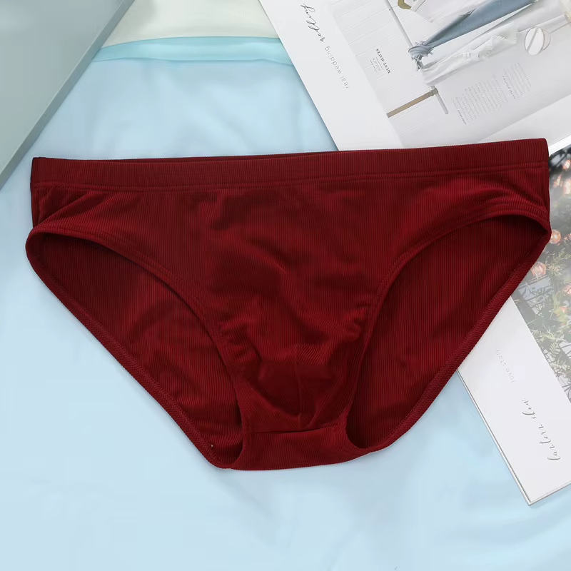 Sous-vêtements sexy respirants pour hommes, slips d'été, culottes monochromes, lingerie masculine, z