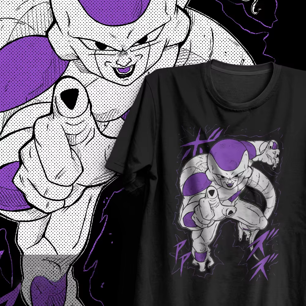 T-shirt Dragon Ball Été 2026 100% Coton Coupe Oversize Imprimé Goku, Gohan & Goten Vintage Gym Stree