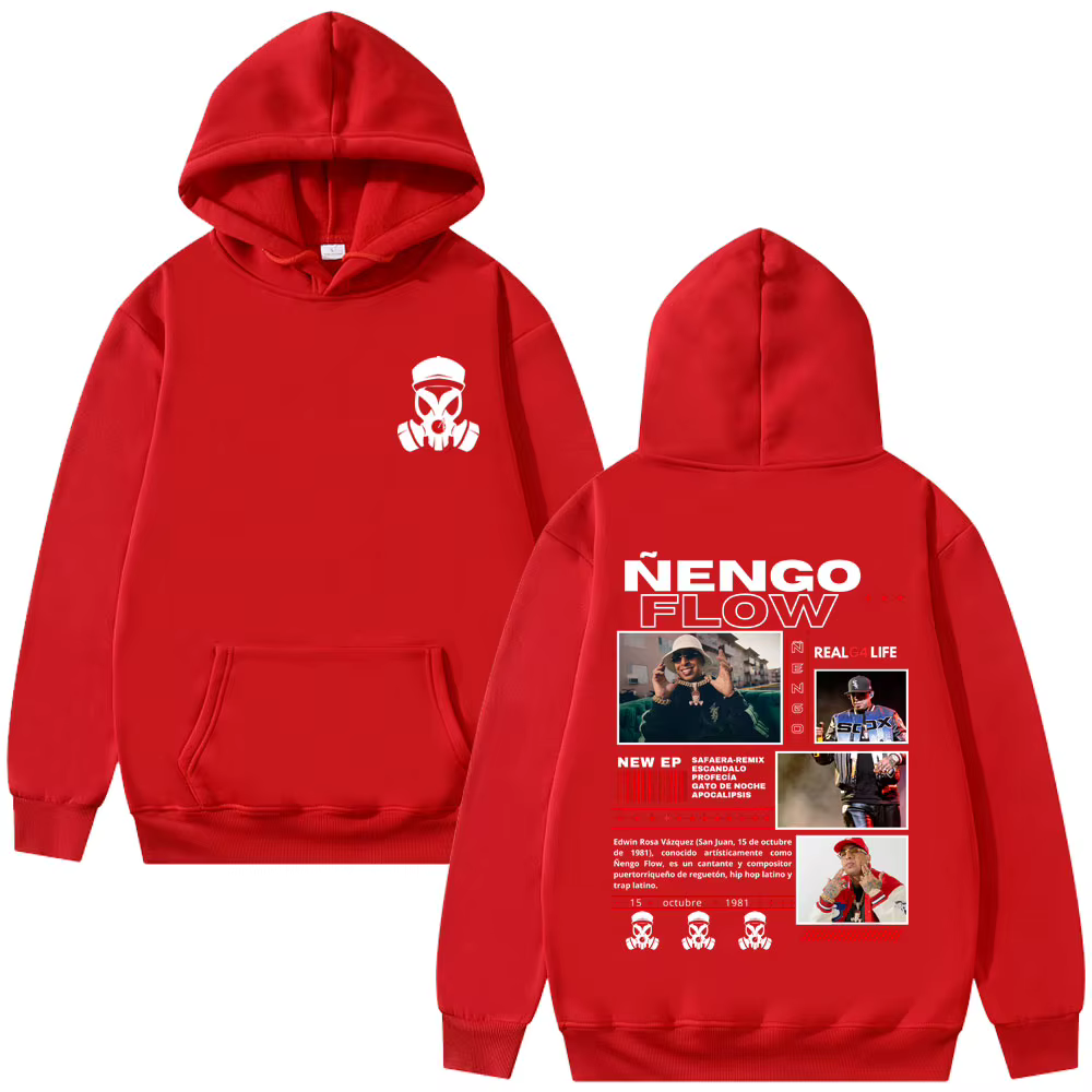 Rappeur Nengo Flow Real G4 Life Tour sweat à capuche hommes femmes mode Hip Hop surdimensionné sweat