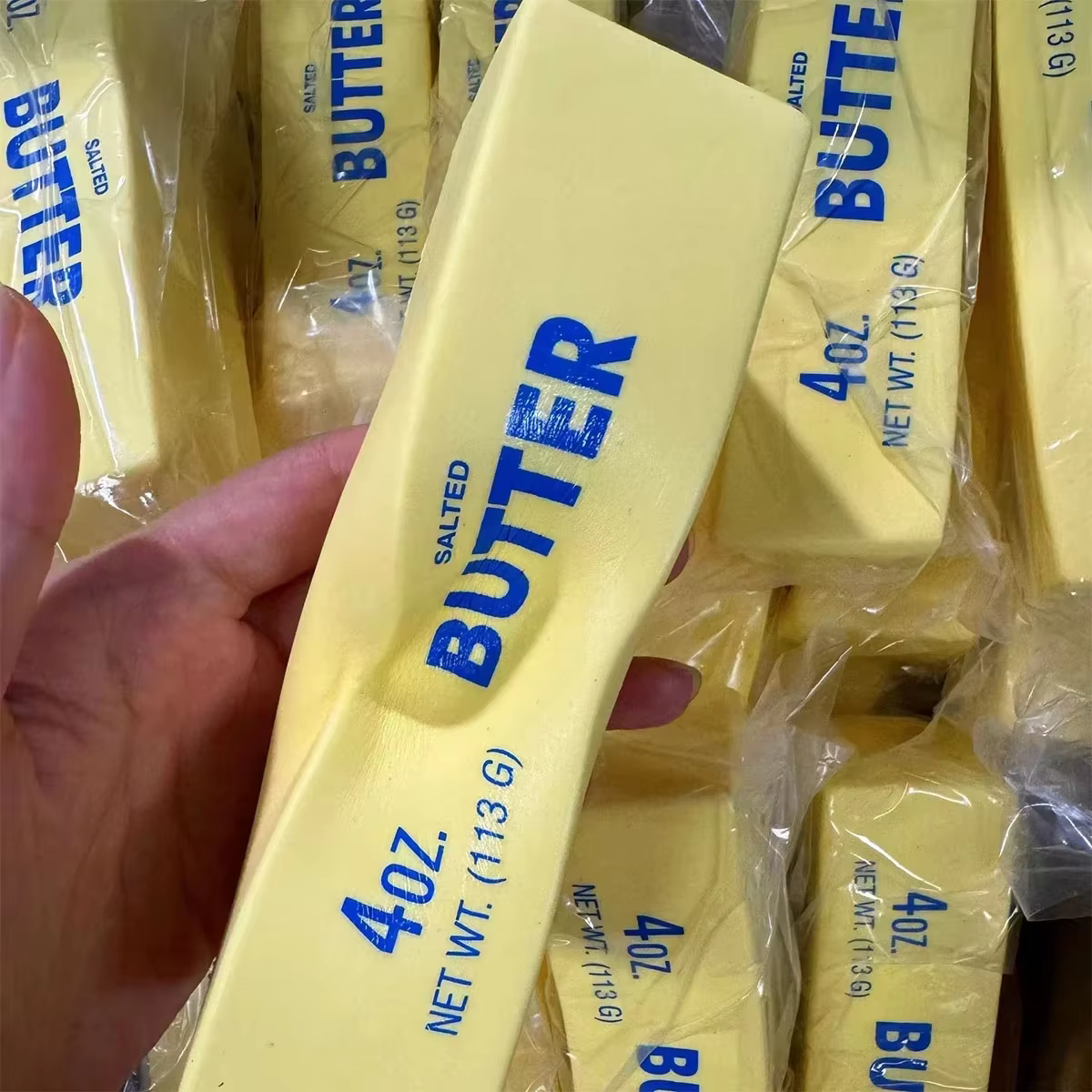 Jouet anti-stress en forme de bâton de fromage, élastique et doux, jouet amusant à presser pour soul