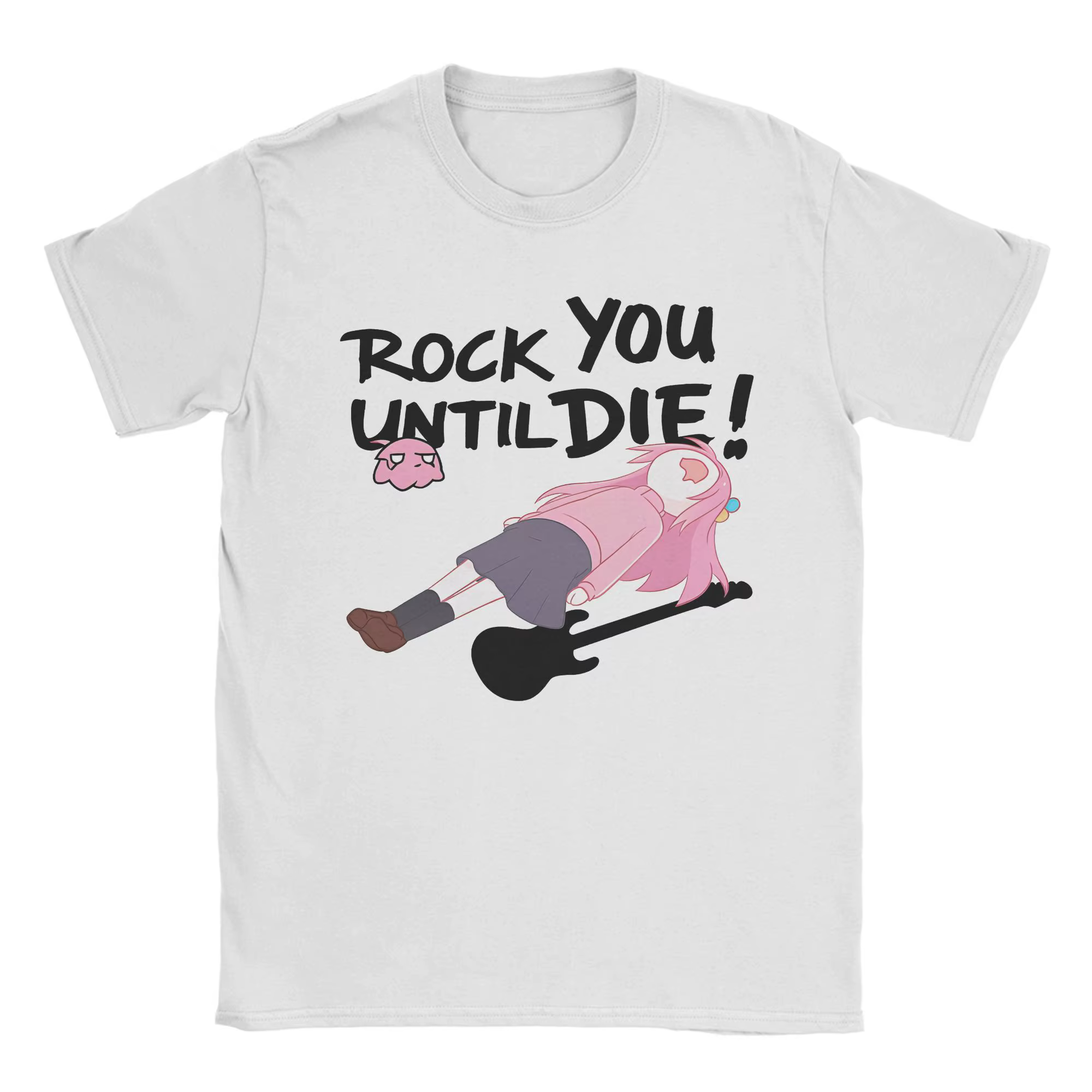 Hommes Bocchi The Rock T-Shirt coton vêtements drôle à manches courtes col rond T-Shirt classique
