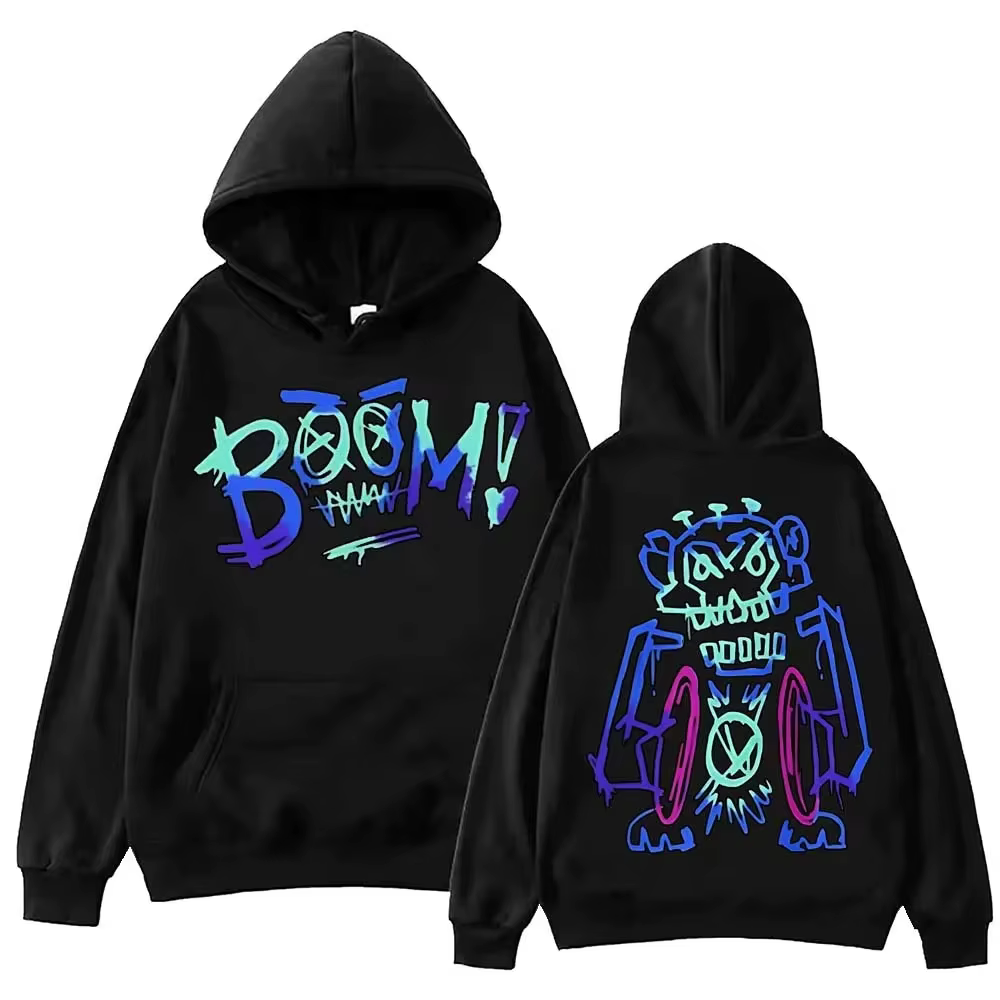 Sweat à capuche avec Graffiti Arcane Jinx, Harajuku, Hip Hop, hauts pull, cadeau pour Fans, sweat-sh