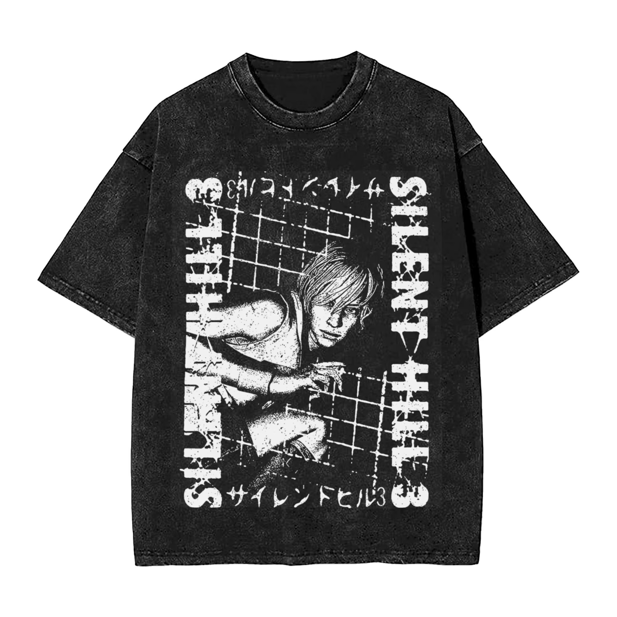 SILENT HILL 3 Run Heather t-shirt Vintage lavé hommes femmes coton T-Shirts décontractés été à manch