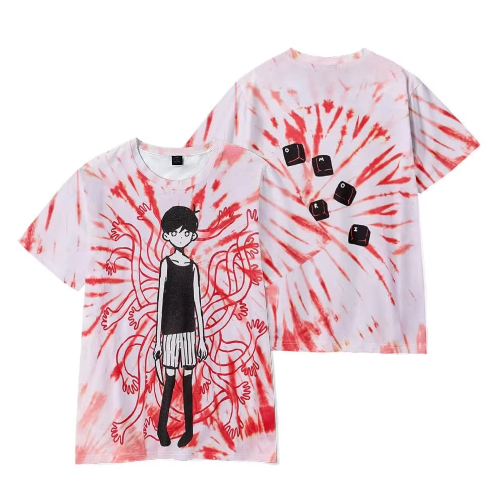 Omori Merch T-shirt hommes à manches courtes T-shirt unisexe hauts vêtements casual femme Y2K hauts