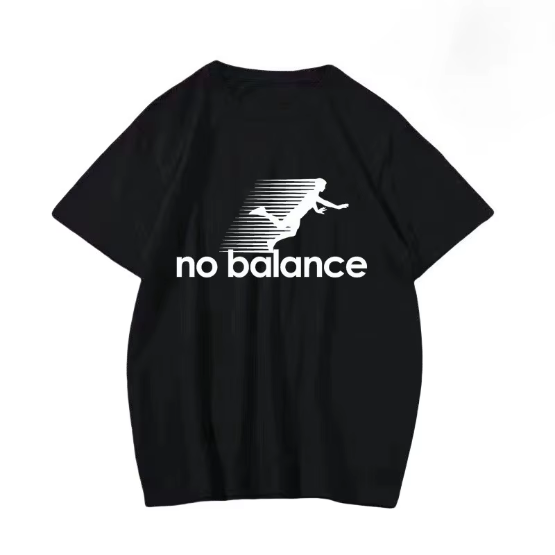 T-Shirt imprimé No Balance, haut en coton décontracté à la mode, même Style pour hommes et femmes, T