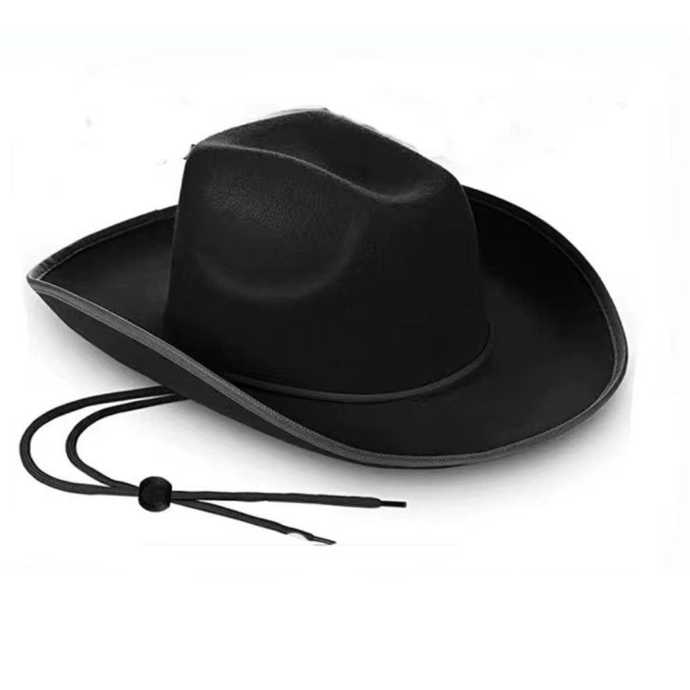 Chapeau de cowboy en feutre pour homme, accessoire de mode pour fête costumée, spectacle, cosplay, e