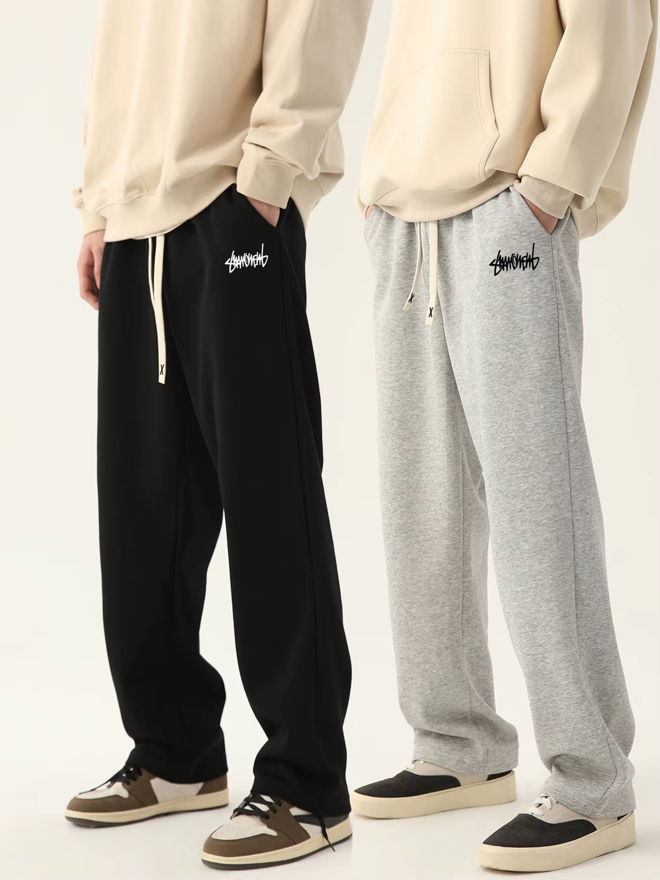 Pantalons de jogging pour hommes pantalons baggy neutres respirants pantalons d'extérieur baggy desi