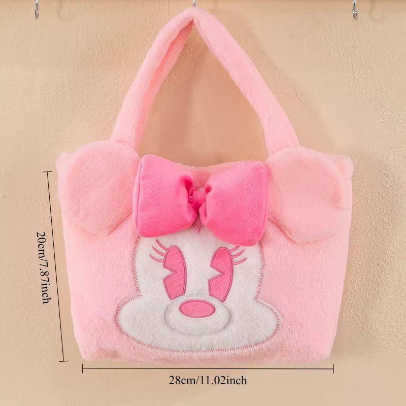 Sac de yoga Disney Mickey Minnie, sac de rangement, sac en fourrure mignon de dessin animé, sacs por
