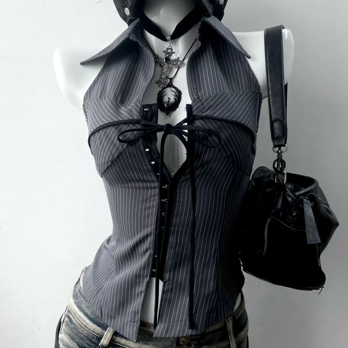 T-shirt Vintage Streetwear années 90 Slim Sexy Goth Y2k Vêtements Esthétique Harajuku High Street St