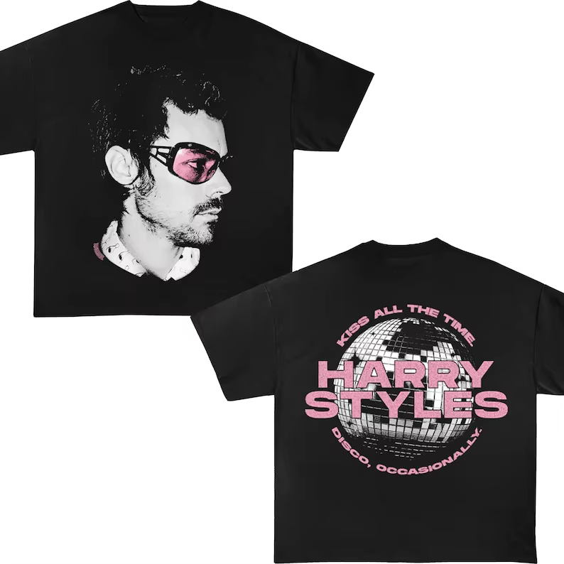 T-shirt de concert double face Harry Styles 2026 pour femme et homme - Doux, respirant, de haute qua