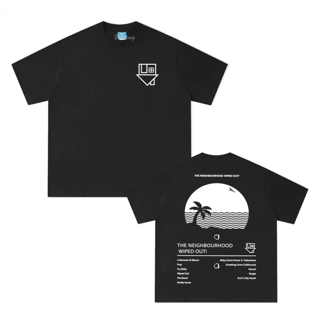 Le quartier T-Shirt Hip Hop graphique pour hommes T-Shirt été 100% coton haute qualité Vintage Punk 