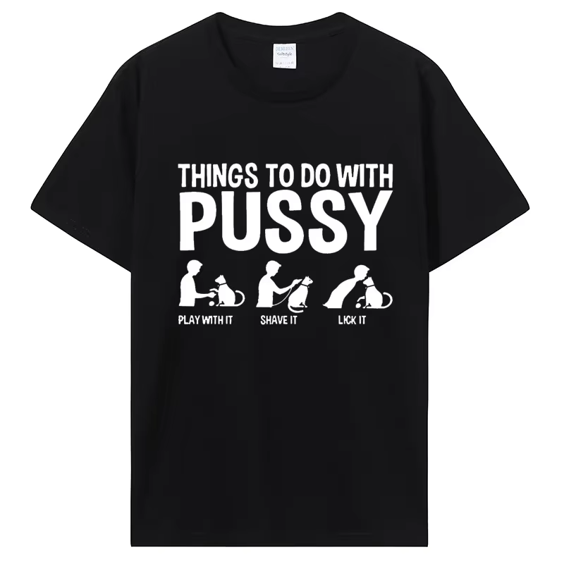 T-shirt unisexe amusant sur le thème du chat ! Imprimés félines adorables et ludiques qui font l'adm