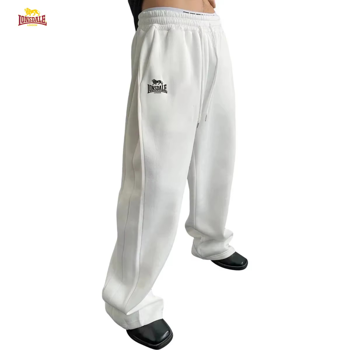 Pantalons amples imprimés LONSDALE pour hommes, pulls longs pour hommes et femmes de style européen 