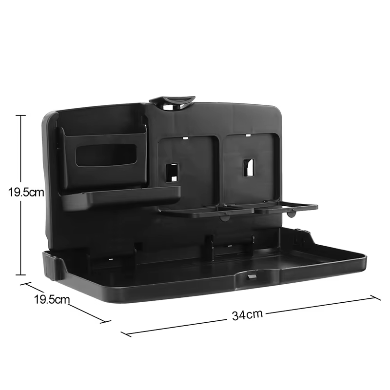 1 accessoire d'intérieur de voiture pratique ; Table à manger pliable avec tasse et stockage des ali