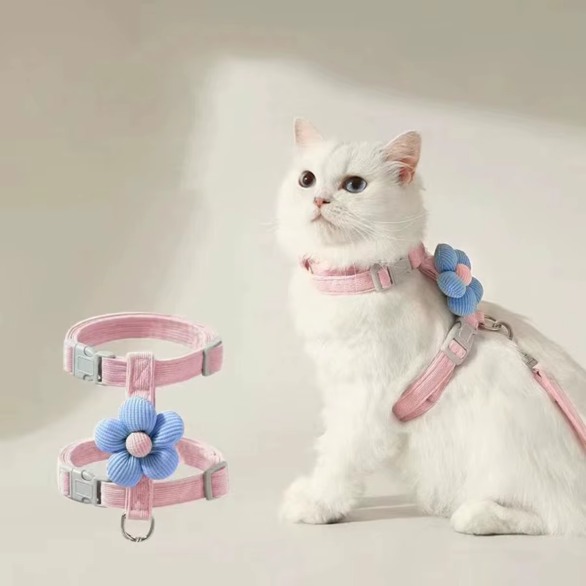 Ensembles de harnais et de laisse pour chat, harnais réglable pour chien de petite taille, laisse re
