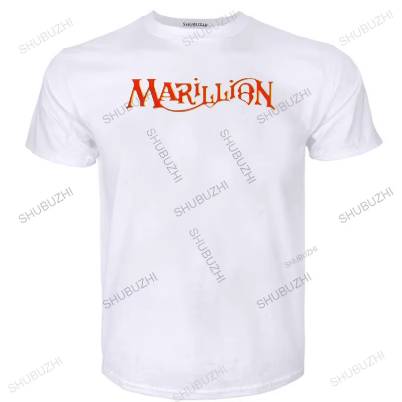 T-shirt à manches courtes avec logo du groupe de rock britannique Marillion, t-shirt en coton respir