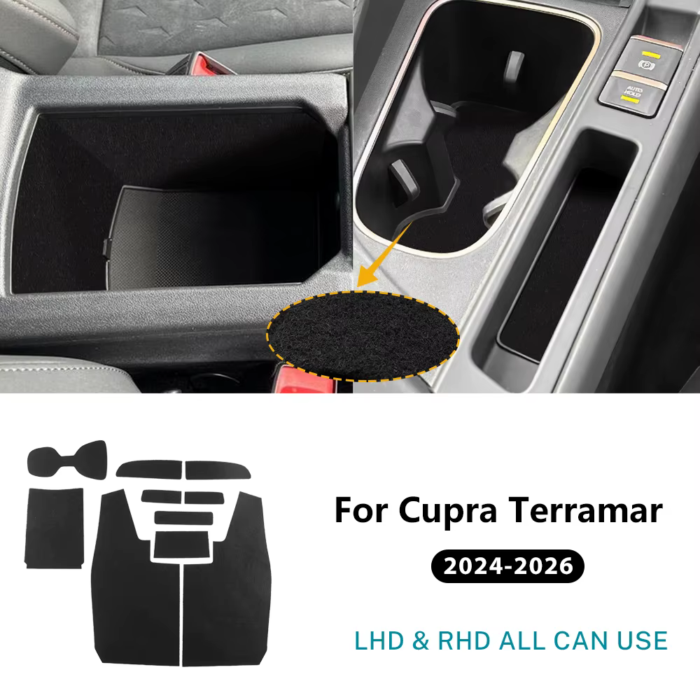 Autocollant de panneau de commande central en suède premium pour Cupra Terramar 2024 2025 2026, acce