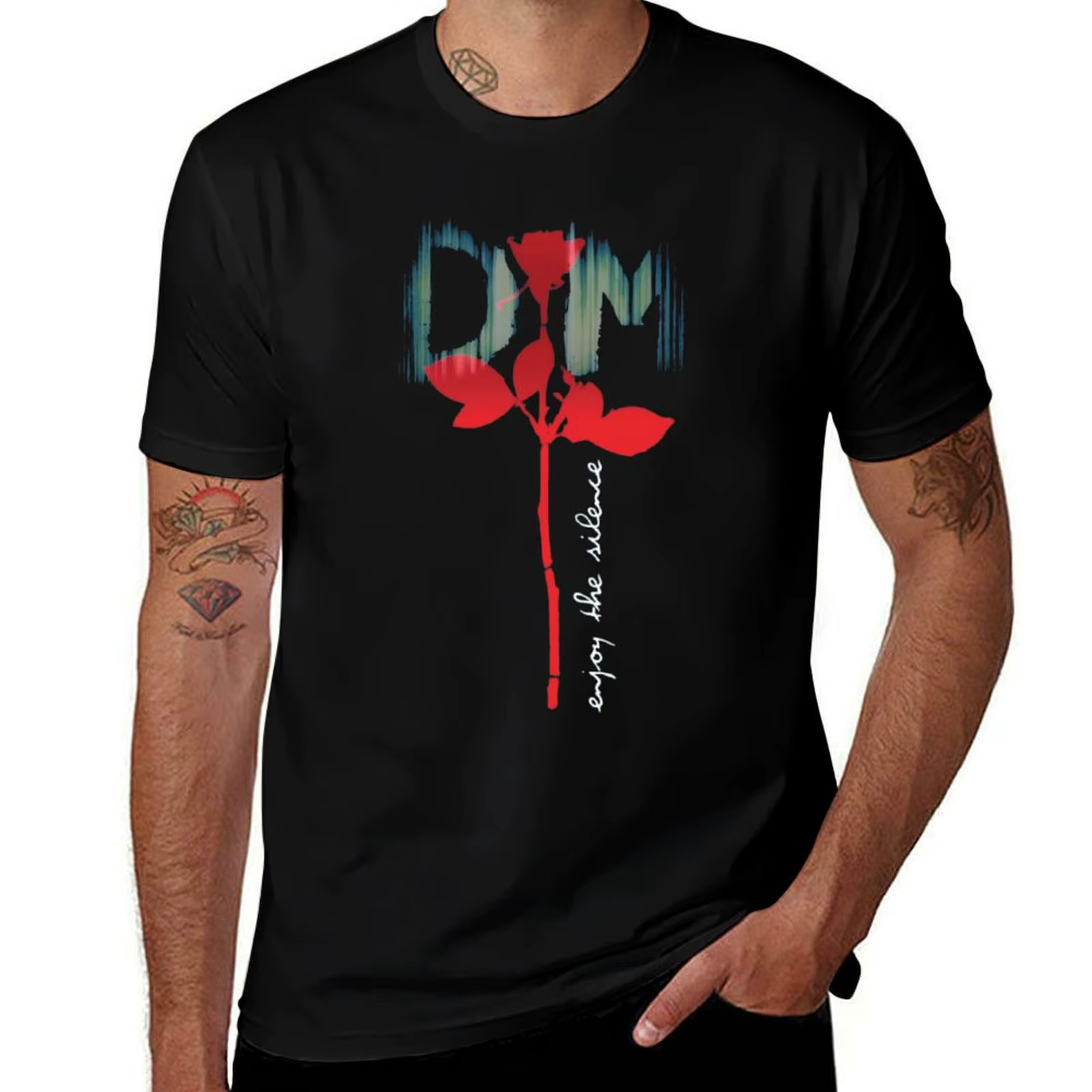 2025 JLVGL201 DM Depeche Mode modèle violateurs profiter de la tranquilité T-Shirt vêtements élégant