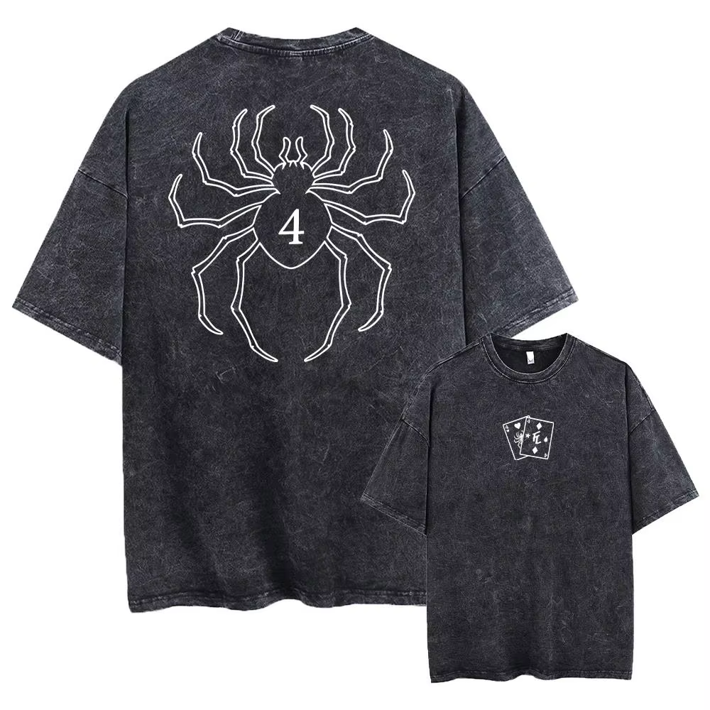 T-shirt graphique pour homme, Anime Hunter X, effet délavé, nouvelle collection, pour Ropa Hombre 62